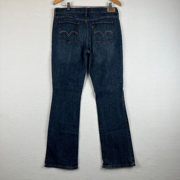 Levis 515 Jeans Womens‎ 12 (33x32) Blue Boot Cut Dark Wash Bootcut Denim - Picture 6 of 11